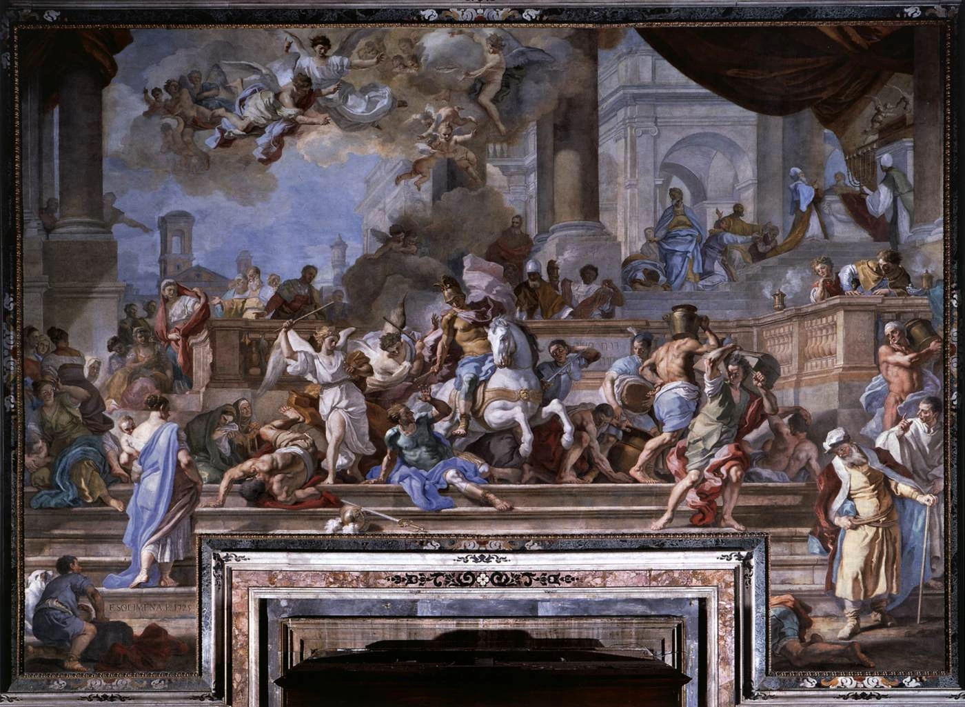 Espulsione di Eliodoro dal Tempio - Chiesa del Gesù Nuovo, Naples